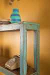 Vintage Turquoise Baker Shelf