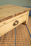 Vintage Cream Side Table with Drawer