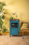Blue Vintage Side Cabinet