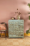 Light Blue Vintage Drawer Unit