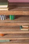 Vintage Wooden Shelves <p>W:91cm D:30cm H:120cm </p>
