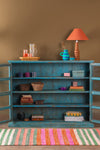 Blue Vintage Showcase Cabinet