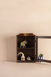 Wooden Vintage Wall Showcase <p>W:27cm D:9.5cm H:41cm </p>