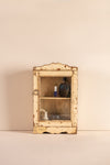 Vintage Cream Wall Showcase <p>W:29cm D:9cm H:47cm </p>