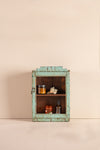 Pale Blue Vintage Wall Showcase <p>W:27cm D:10cm H:40cm </p>