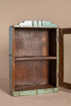 Pale Blue Vintage Wall Showcase <p>W:27cm D:10cm H:40cm </p>