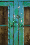 Vintage Blue Double Wall Showcase <p>W:76cm D:15cm H:113cm </p>