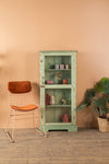 Pale Green Vintage Showcase <p>W:65cm D:24cm H:137cm </p>