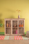 Cream Vintage Wall Showcase <p>W:157cm D:29cm H:129cm </p>