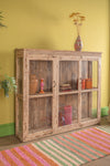 Cream Vintage Wall Showcase <p>W:157cm D:29cm H:129cm </p>