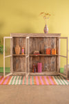 Cream Vintage Wall Showcase <p>W:157cm D:29cm H:129cm </p>