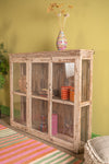 Cream Vintage Wall Showcase <p>W:157cm D:29cm H:129cm </p>