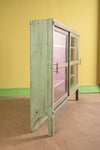 Light Green Vintage Showcase <p>W:156cm D:26cm H:120cm </p>
