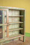 Light Green Vintage Showcase <p>W:156cm D:26cm H:120cm </p>