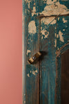 Vintage Dark Blue Wall Showcase <p>W:48cm D:17cm H:120cm </p>