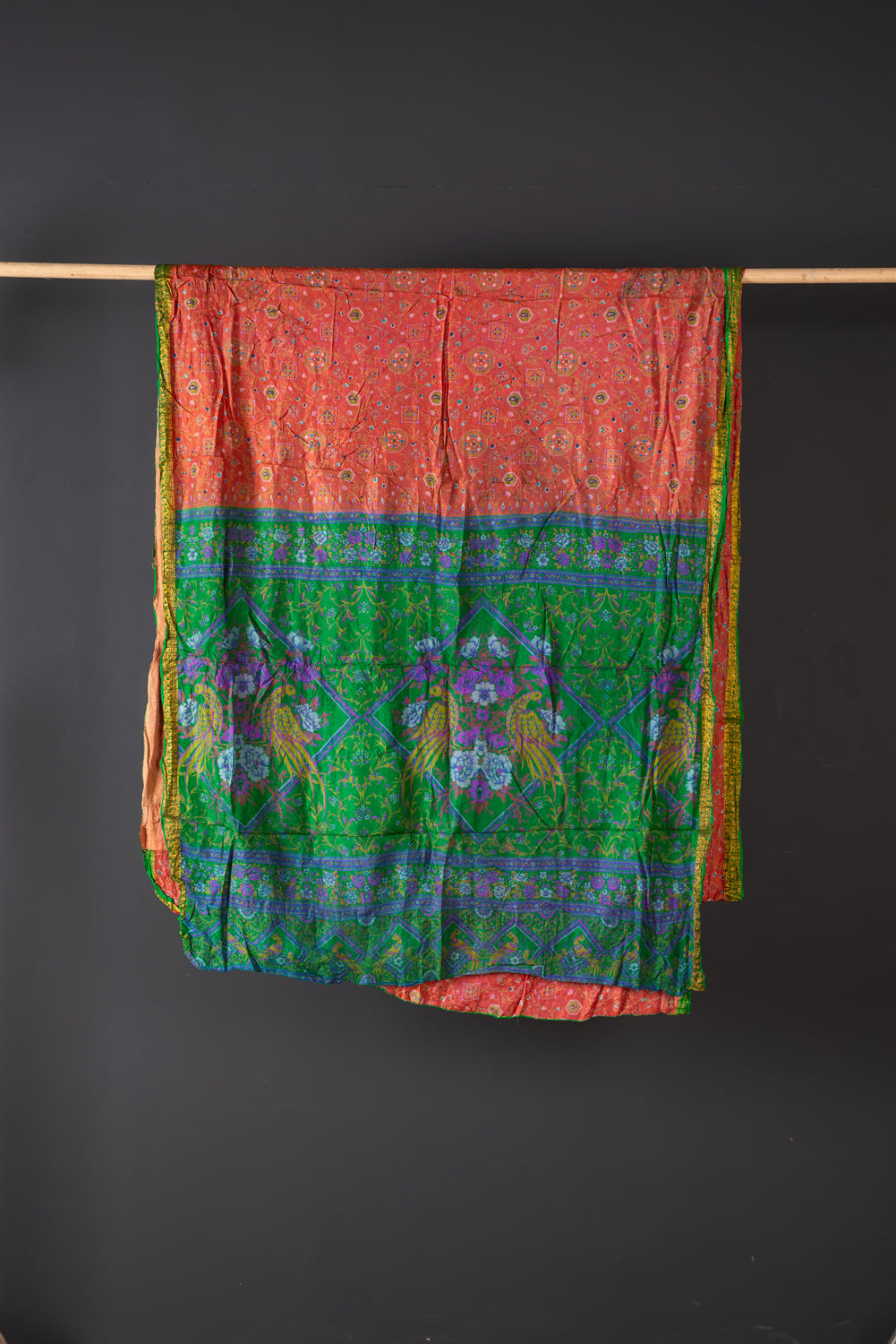 Vintage Silk Sari - 5 Metres Long - 1790