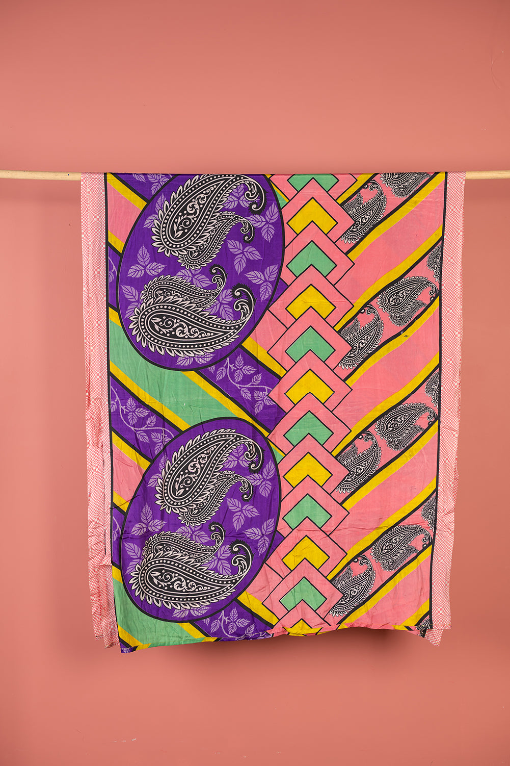 Vintage Rayon Sari - 5 Metres Long - 4532