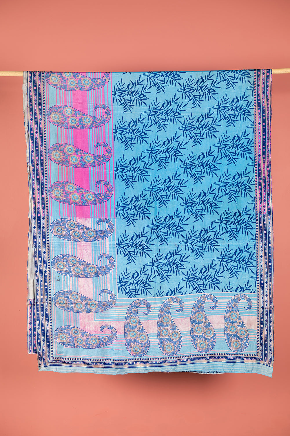 Vintage Rayon Sari - 5 Metres Long - 4627