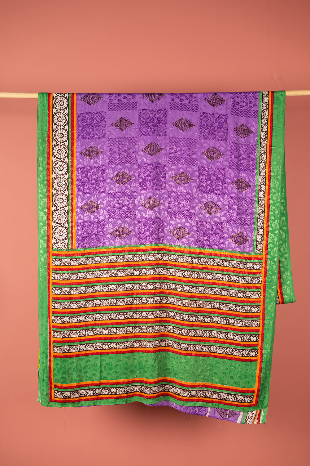 Vintage Rayon Sari - 5 Metres Long - 4683