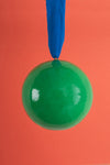 Green and Blue Colourblock Bauble