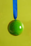 Green and Blue Colourblock Bauble