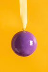 Purple and Yellow Colourblock Bauble