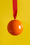 Orange and Red Colourblock Bauble