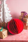 Pink & Red Origami Ball Hanging Decoration