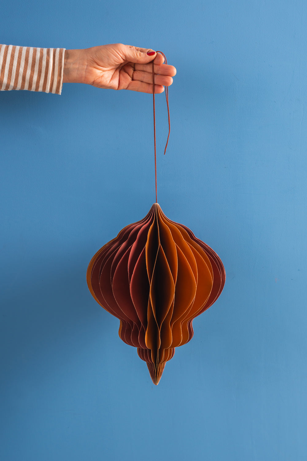 Brown Tones Origami Lantern Hanging Decoration