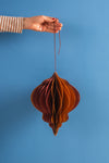 Brown Tones Origami Lantern Hanging Decoration