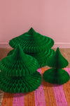Green Honeycomb Origami Paper Tree