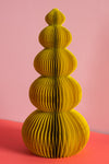 Yellow Honeycomb Ball Origami Paper Tree