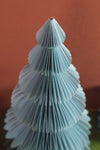 Pale Blue Honeycomb Origami Paper Tree