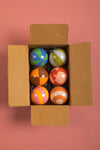 Set of Six Imperfect Baubles