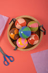 Set of Six Imperfect Baubles