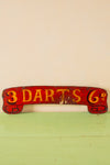 '3 Darts' Fairground Scroll Sign