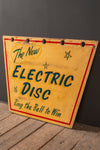Electric Disc Wooden Fairground Sign