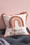 Radiate Positivity Embroidered Cushion Cover
