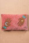 Moon & Star Hands Cotton Cushion Cover