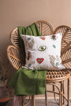 Hands & Eyes Embroidered Cushion Cover