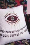 Sandeep Eyes on the Stars Embroidered Cushion Cover