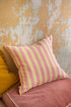 Sicilian Lemon Navy 100% Recycled Cotton Linen Blend Cushion Cover