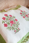Embossed Cotton Mughal Block Print Luxury Pillow Case