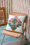 English Rose Sampler Cushion Cover