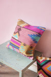 Pink & Soft Tones Kilim Cushion Cover