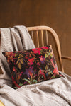 Chocolate Bird Of Paradise Velvet Cushion Cover