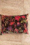 Chocolate Bird Of Paradise Velvet Cushion Cover