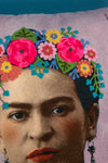 Frida Kahlo Mauve Cushion Cover