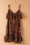 Recycled Silk Short Sleeveless Dress - small - 34