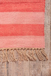 Demelza Large Pink & Red Striped Rug